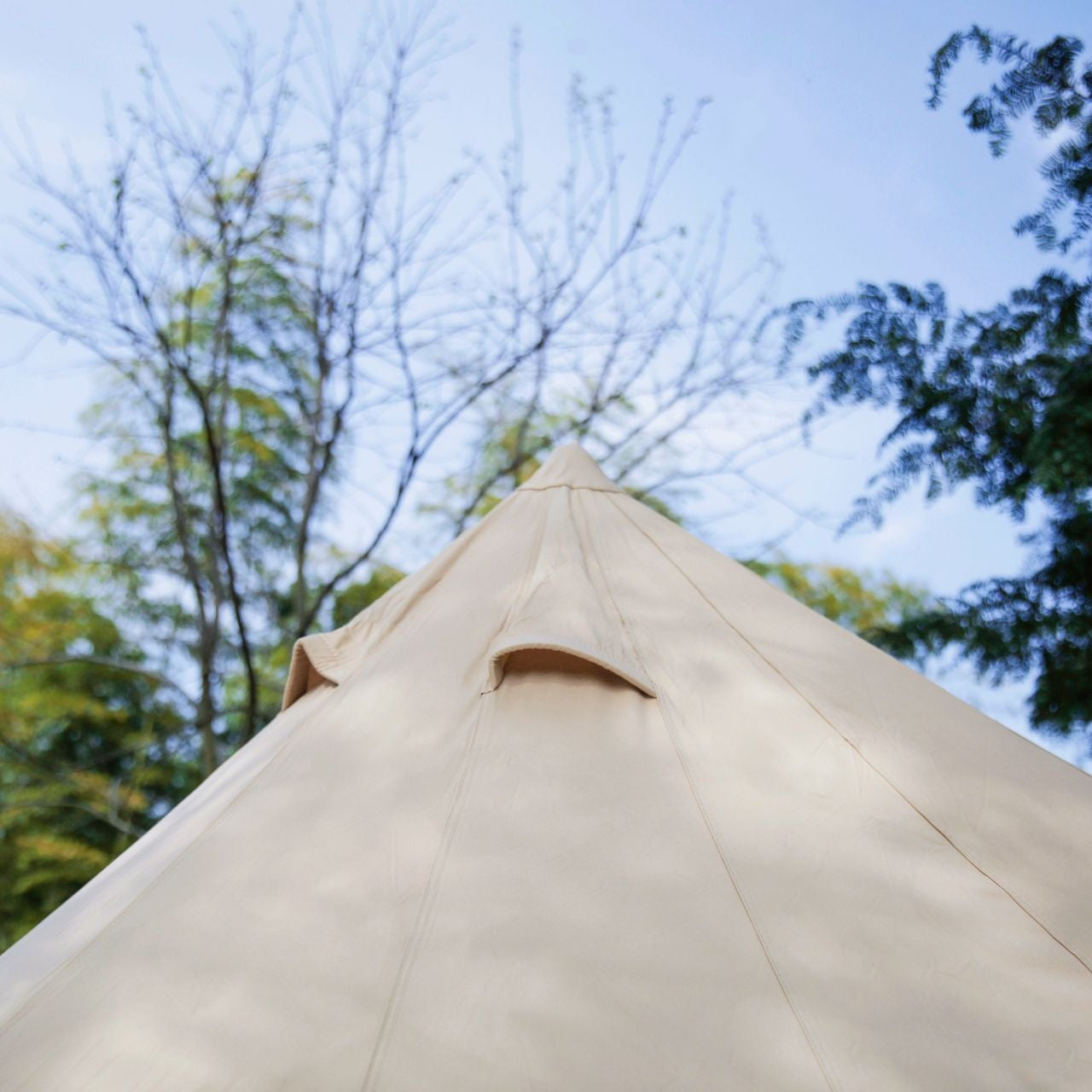 Ultimate 4 Metre Interior Bell Tent With Beige Canvas From The Bell Tent Shop