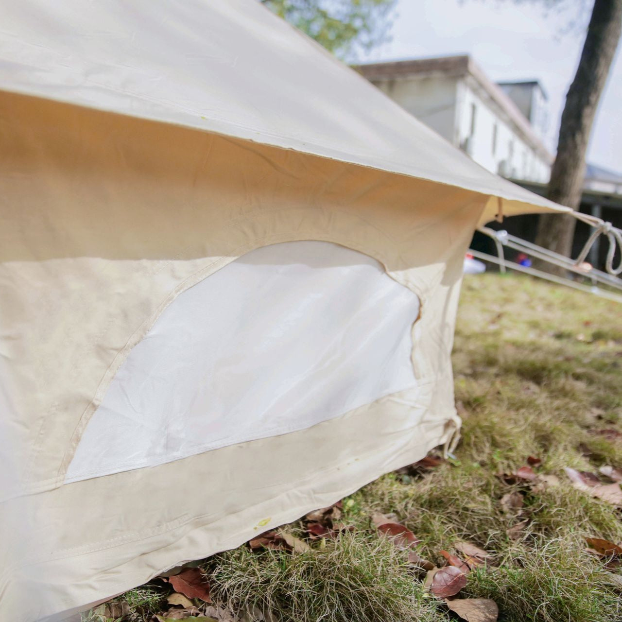 Ultimate 4 Metre Bell Tent With Beige Canvas From The Bell Tent Shop