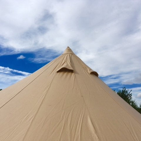 Beige Canvas 5 Metre Tent Roof from The Bell Tent Shop