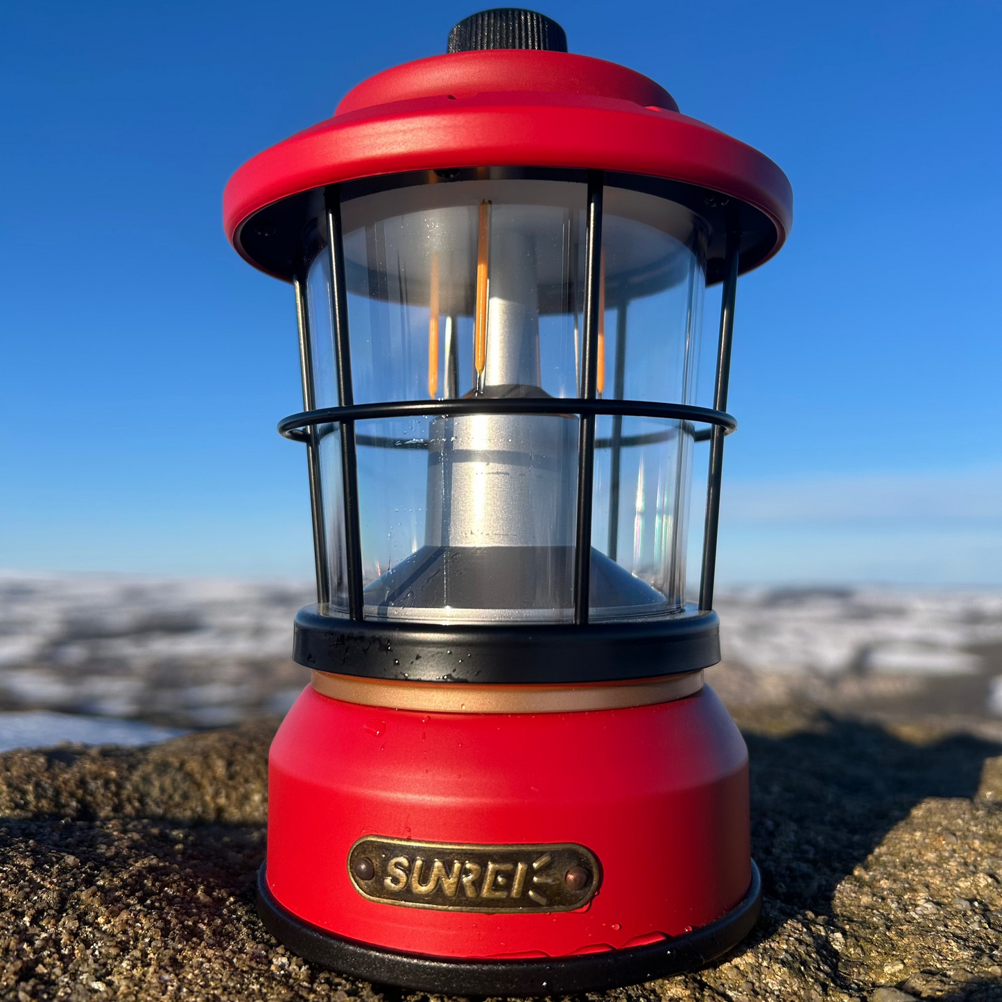 Battery Powered Hurricane Lamp