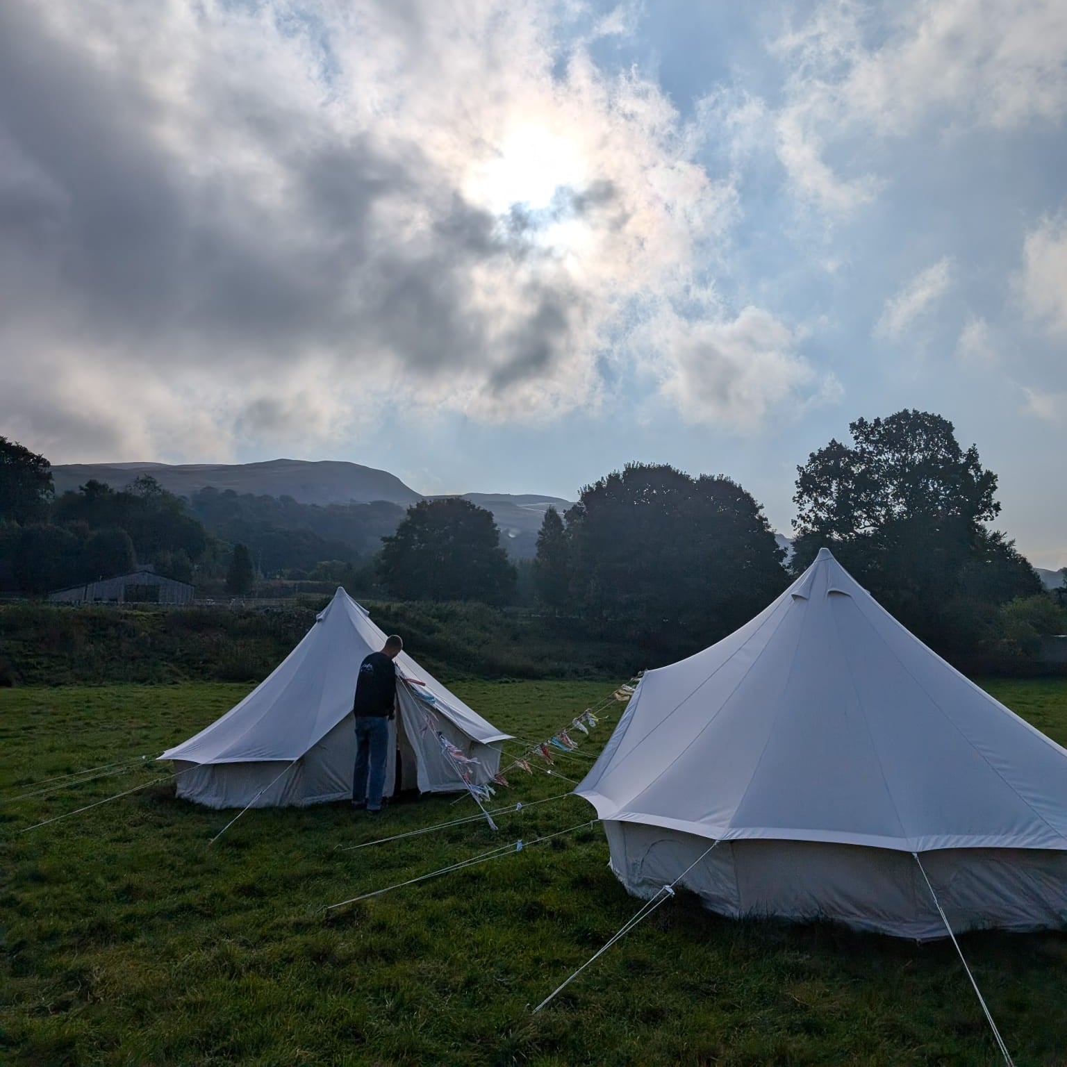 Bell Tent Camping In Yorkshire Countryside